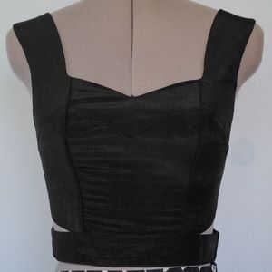 Keepsake black crop top